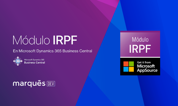 Imagen del Módulo IRPF de Marqués para Microsoft Business Central. Módulo disponible en la Microsoft AppSource.