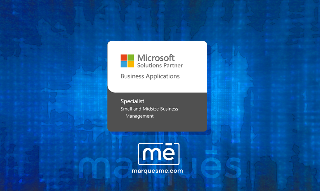 Marqués obtiene Microsoft Especialización Small and Midsize Business Management.
